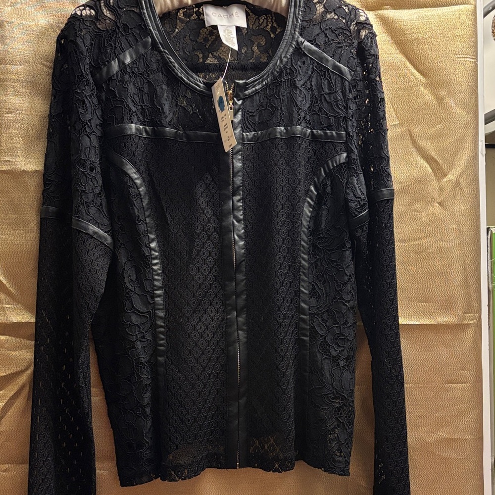 Cache Black Lace Blazer